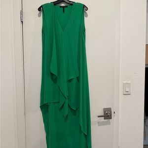 BCBGMaxAzria Asymmetrical Green Dress